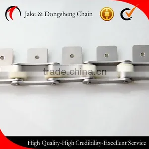 Zhejiang Yongkang Food Manufacture Line Machinery Parts Plastic Roller Inox Conveyor Chains With U Type Attachments thumbnail-3