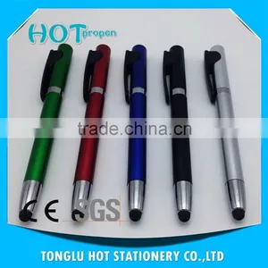 Spray Paint Colored Barrel, Wide Chrome Ring With Black Big Clip,twist Touch Pen thumbnail-1