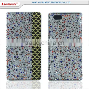 Wholesale Diamond pu Material 5.5 Inch Flip Wallet Cell Phone Accessories for Samsung Galaxy j7 6 5 4 3 2 1 thumbnail-3