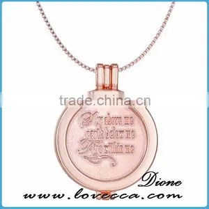 Crazy Hot Custom Stainless Steel DIY Coin Crystal Tree of Life Pendant Fashion Women Necklace Jewelry thumbnail-4