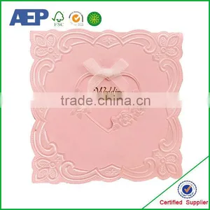Customized Cheap Wholesale Heart Shape Handmade Greeting Card thumbnail-1