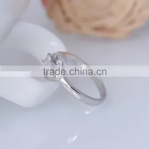 925 Sterling Silver Clock Shape Six O'clock Ring thumbnail-4