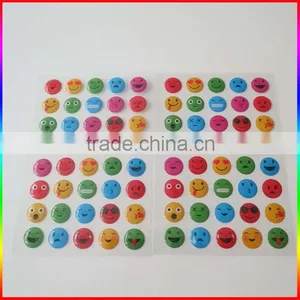 Smile Face Crystal Epoxy Stickers Colorful thumbnail-3
