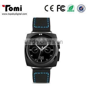 Smart Watch Metal/leather Band Bluetooth Sync to Your Phone Call,message Remind , Pedometer,sleep Monitor, TF Card Support thumbnail-2