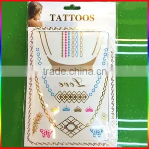 Custom Metallic Temporary Flash Tattoos, Fluorescent Tattoos thumbnail-1