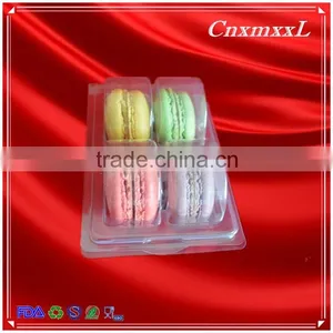 Plastic 4 Pcs Macaron Insert Wholesale Blister Tray Pacakging in Custom Design thumbnail-1