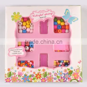 Promotional DIY Wood and Colorful Candy Color Beads thumbnail-1