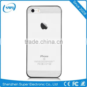 Comma Brand 360 Degree Full Protective Design Electroplating Clear PC Back Cover Case for IPhone 6/6s Plus thumbnail-4