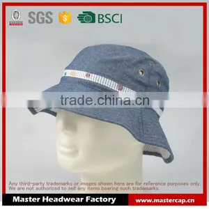 Chambray Blank Bucket Hat for Women thumbnail-1