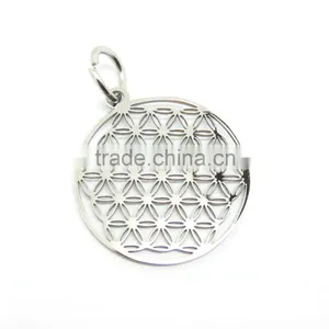 Small Charm 20mm Flower of Life Pendant Jewelry for Earrings thumbnail-3