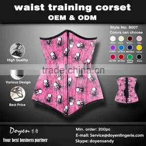 Halloween Serious Colorful S-3XL Sexy Slimming Latex Waist Trainer Corset thumbnail-2