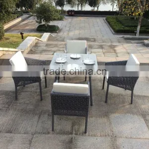 Wholesale Outdoor Rattan Dinner Table Set in Garden thumbnail-1