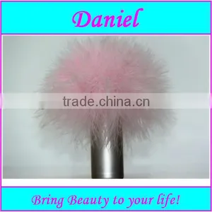 Professional Pink Chicken Feather Kabuki Brush,Soft Cosmetic Brush for Makeup Brush, thumbnail-1