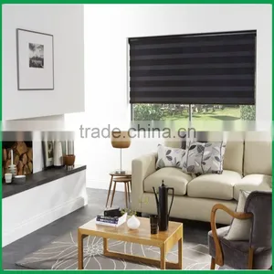 Window Day Night Zebra Roller Blinds Cheap Price Zebra Office Blinds Fabrics thumbnail-4