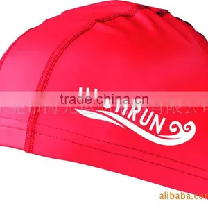 Adult Red Lycra Swimming Caps thumbnail-1