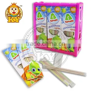Plastic Tube Fruity Mini Ball Hard Sugar Straw Candy thumbnail-1