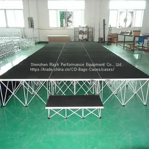 Portable Party Stage With Black Stage Deck (BDS-SQ4X4I) thumbnail-1