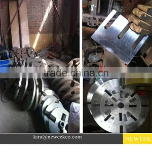 NEWEEK 4 Blades Diesel Engine Log Tree Branch Wood Shaving Machine for Animal Bedding thumbnail-5