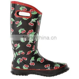 Lady Fruit Fashion Rubber Rain Boot thumbnail-1