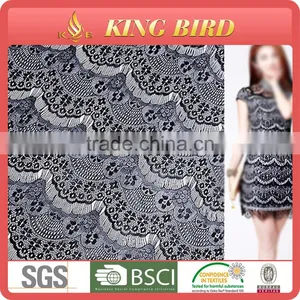 100% Polyester New Lace Mesh Fabric Textile thumbnail-3