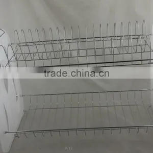 Dish Rack With Plate, White Dish Rack, Double Layer Dish Rack thumbnail-1