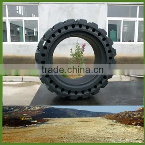 445/65-d22.5 Skid Loader Solid Tires With Holes thumbnail-1