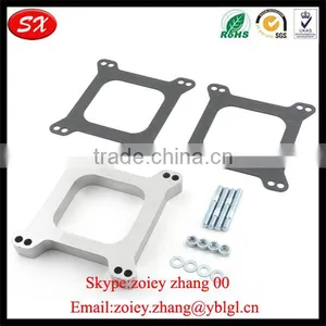 Square Aluminum 4150 CNC Milling Spacer For Air & Fuel Carburetors Accessories thumbnail-4
