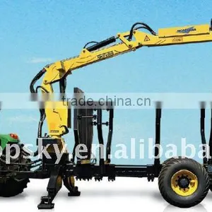Log Trailer With Crane thumbnail-1