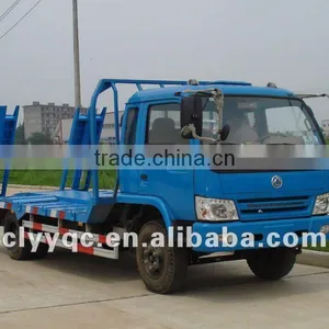 Flat Bed Construction Machine Transport Truck thumbnail-1