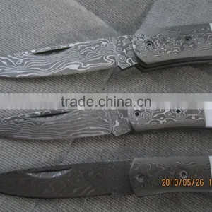 OEM Custom Handmade Damascus Folding Knife UDTEK01344 thumbnail-4
