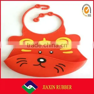 Cute Design High Quality Baby Bib With Food Catcher Custom Baby Bibs thumbnail-5