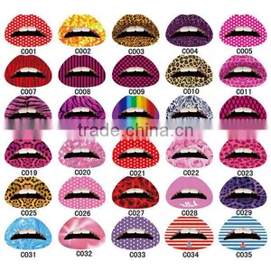 Test Passed Lip Temporary Tattoo thumbnail-1