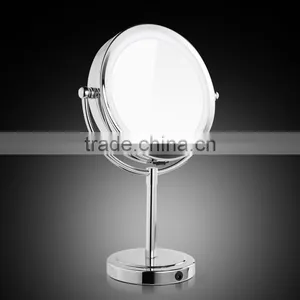 Battery Operated Desktop Two Sides Illuminated LED Cosmetic Makeup Mirror thumbnail-1