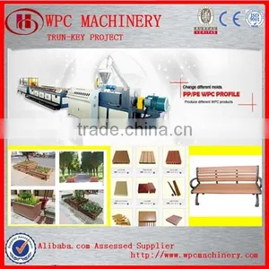 PP/PE/PVC WPC Wood Plastic Decking Machine on Low Price thumbnail-1