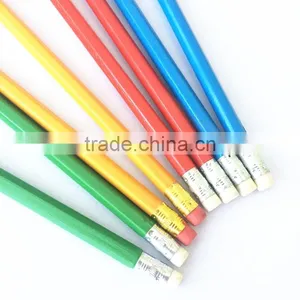 7" Black Lead Hexgonal HB Yellow Pencil thumbnail-3