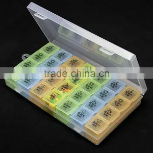 Yiwu Wholesale BPA FREE 7 Days Colorful Promotion Plastic Pill Box/capsule Storage Case/capsule Case thumbnail-2