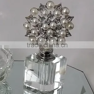 Empty Perfume Bottle With Jewelled Flower Top thumbnail-1