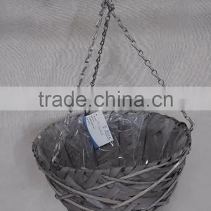 Factory Supplier Antique Wicker Hanging Plant Basket Hanging Flower Plant Pots thumbnail-6