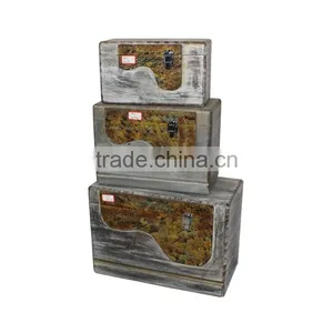 New Product Natural Home Storage Unique Design Antique Wood Box thumbnail-3