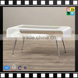Custom Design New Shape Acrylic Video Table Set Plxi Top Quality Acrylic Stadio Table New PMMA Lucite Acrylic TV Table Set thumbnail-1