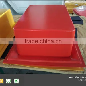 Vacuum Forming Red ABS Plastic Square Container thumbnail-1