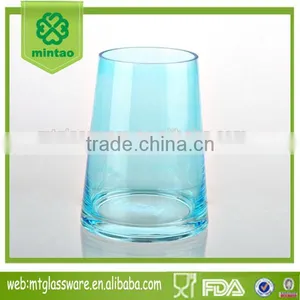 2016newest Madelling Decorative Ocean Blue Color Glass Hurricane Vase thumbnail-1