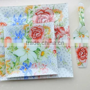 3pcs Glass Dinnerware thumbnail-1