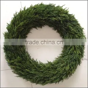 Natural Preserved Cypress Wreath Preserved Pinus Wreath thumbnail-1