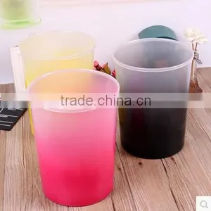 Plasitc Circle Waste Bin in Graudated Tint thumbnail-1