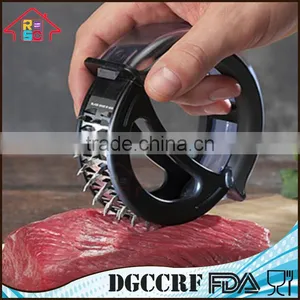 Meat Tenderizer Roller Sharp Stainless Steel Blades for Steak, Chicken, Pork thumbnail-1