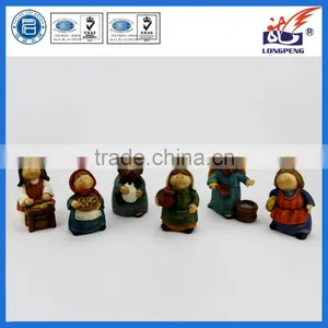 Rachel With Basket of Produce Italian Nativity Villager Figurine,Hannah With Wheat Figure,Nativity Village Accessory thumbnail-1