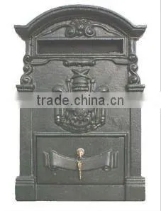 Cast Aluminum Wall Mounted Mailbox thumbnail-1