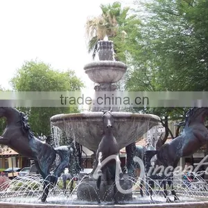 Large Outdoor Bronze Horse Fountain for Sale thumbnail-1