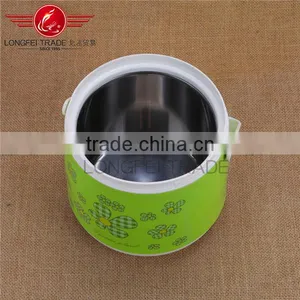 0.8L Mini Green Lunch Box Plastic / Insulated Lunch Box for Food/soup for Family thumbnail-2